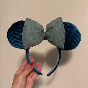 Disney Blue and Silver Minnie Mouse Ears Headband